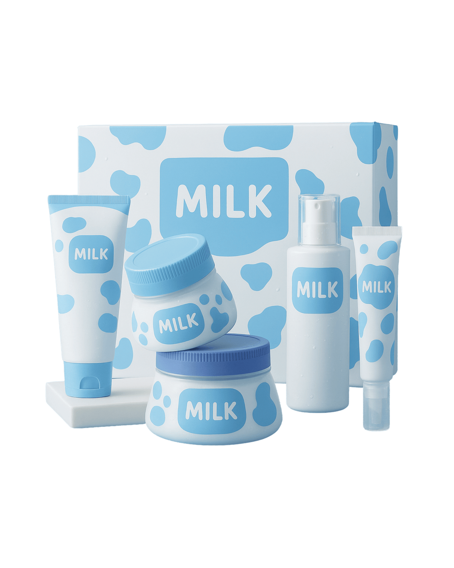 Milk Radiance Facial Care Set | 5-in-1 Skincare Routine Kit