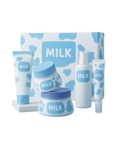 Milk Radiance Facial Care Set | 5-in-1 Skincare Routine Kit