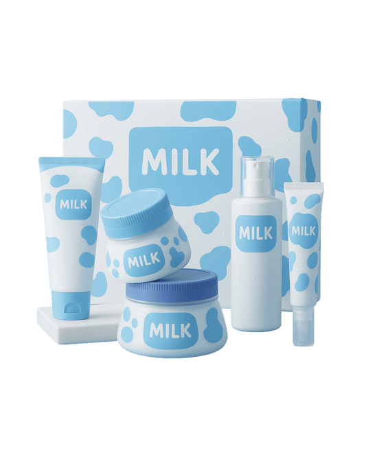 Milk Radiance Facial Care Set | 5-in-1 Skincare Routine Kit