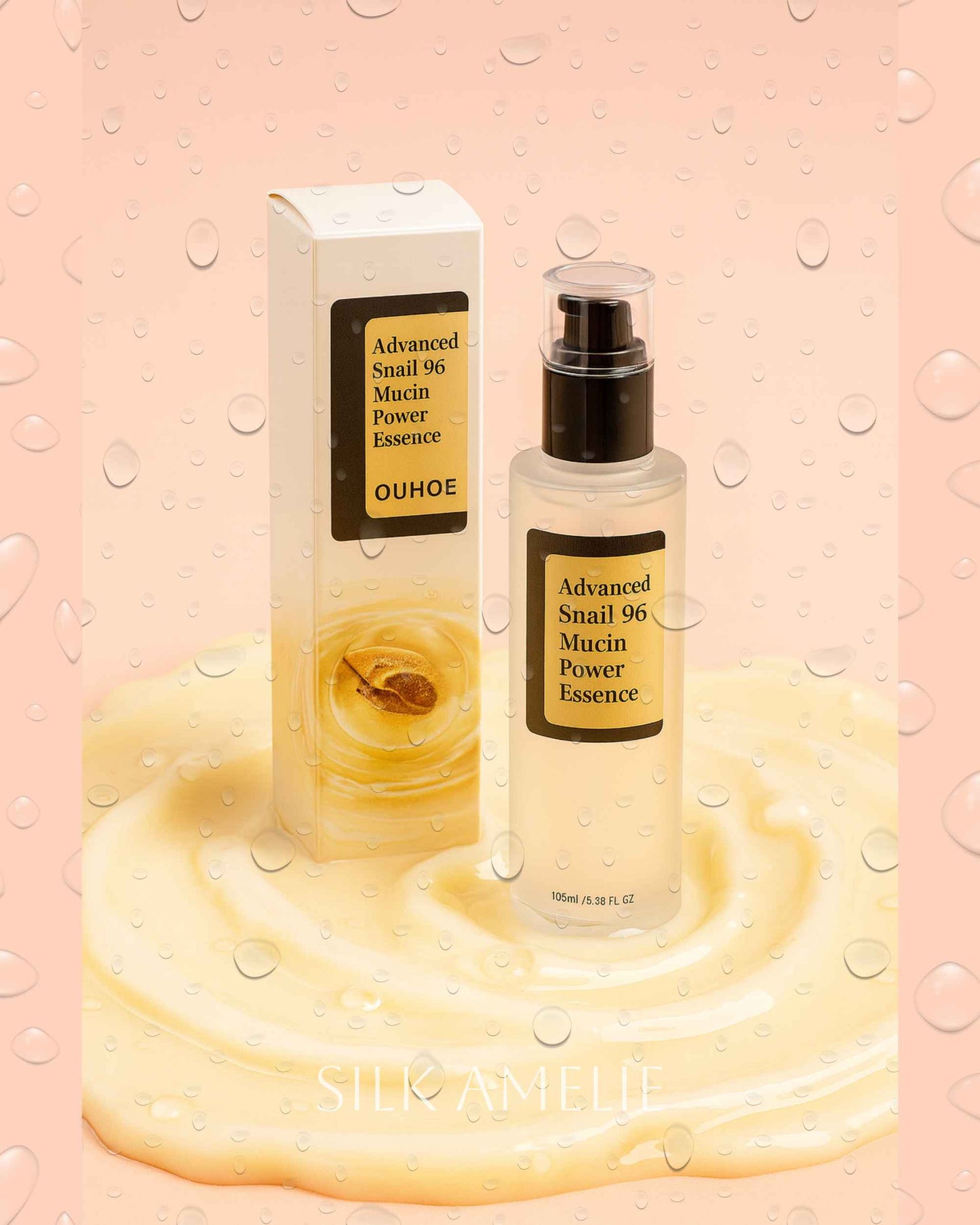 Korean Snail Mucin 96% Facial Essence - Anti-Aging & Brightening